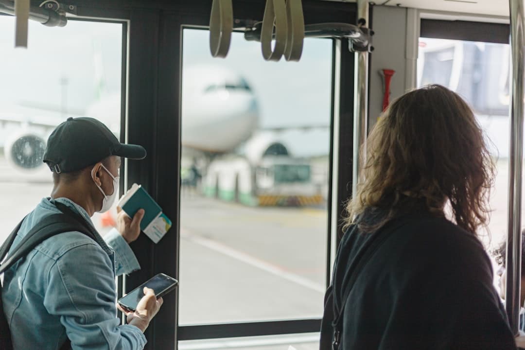 Travellers at an airport — yellow fever vaccination requirements for overseas travel